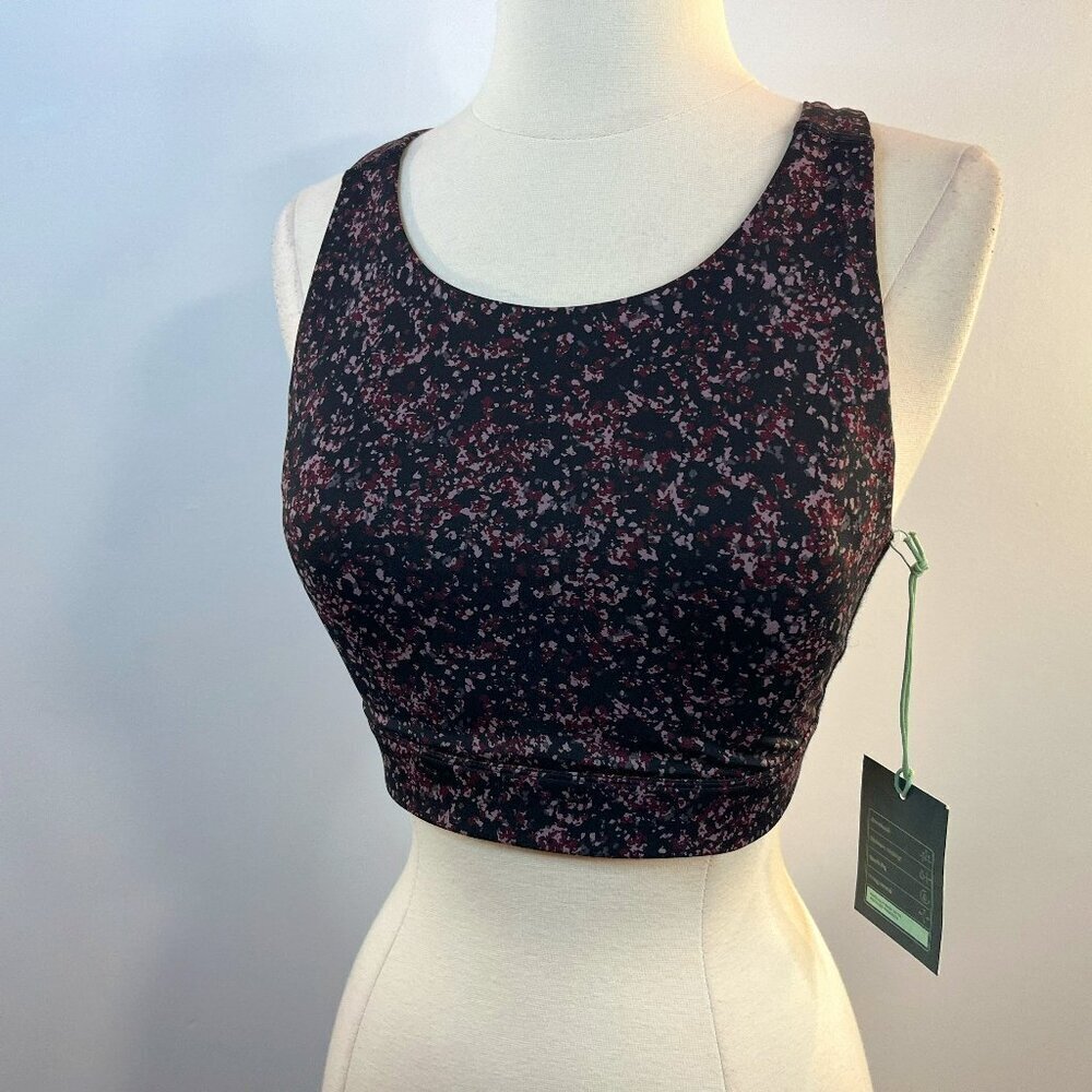 We Wander Women's Padded Allover Print Racerback Sports Bra - Size Small - NWT